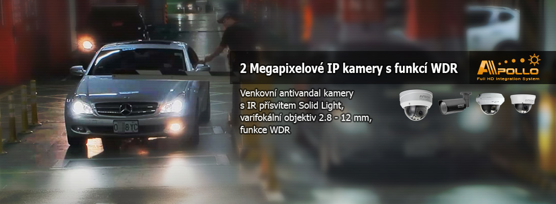 2 Megapixelové IP kamery s funkcí WDR